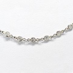 Raymond C Yard Platinum 48 inches Diamond By The Yard Chain Diamonds by the Yard Necklace - 4391053