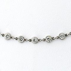 Raymond C Yard Platinum 5 79cttw Round Cut Diamonds by the Yard Necklace - 4541818