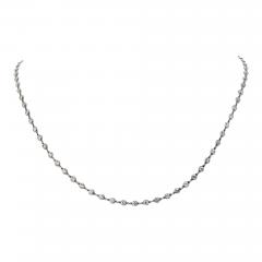 Raymond C Yard Platinum 5 79cttw Round Cut Diamonds by the Yard Necklace - 4545146