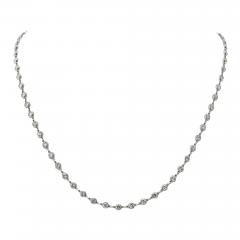 Raymond C Yard Platinum 6 11 cttw Round Cut Diamonds by the Yard Necklace - 4545145