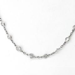 Raymond C Yard Platinum 6 75cttw Round Cut 52 Stones 22 inch Diamonds by the Yard Necklace - 4541830
