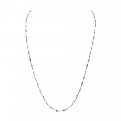 Raymond C Yard Platinum 6 75cttw Round Cut 52 Stones 22 inch Diamonds by the Yard Necklace - 4545149