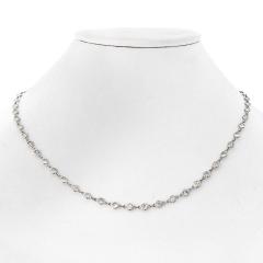 Raymond C Yard Platinum 7 35cttw Round Cut 17 inch Diamonds by the Yard Necklace - 4541831