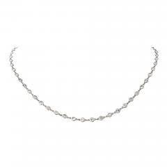 Raymond C Yard Platinum 7 35cttw Round Cut 17 inch Diamonds by the Yard Necklace - 4545150