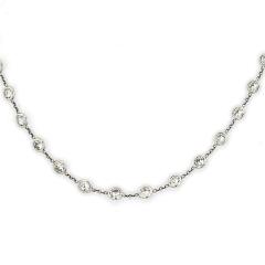 Raymond C Yard Platinum 7 Carat 17 inches Diamond By The Yard Diamonds by the Yard Necklace - 4391014