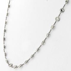 Raymond C Yard Platinum 7 Carat 17 inches Diamond By The Yard Diamonds by the Yard Necklace - 4391015