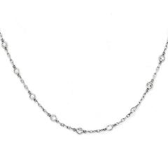Raymond C Yard Platinum Diamond By The Yard 2 85cttw Diamonds by the Yard Necklace - 4391005