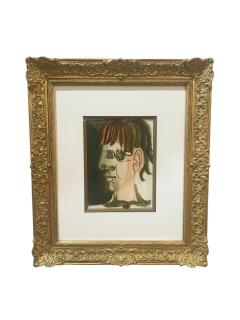 Raymond Debieve Original Mixed Media Gouache in Archival Frame - 4099235