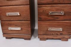 Raymond Loewy Pair of Raymond Loewy for Mengel 4 Drawer Nightstands with Lucite Handles - 1572084