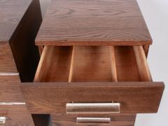 Raymond Loewy Pair of Raymond Loewy for Mengel 4 Drawer Nightstands with Lucite Handles - 1572088