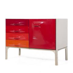 Raymond Loewy Raymond Loewy for Doubinsky Fr res DF 2000 MCM Red Fiberglass Cabinet Credenza - 3974210