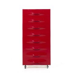 Raymond Loewy Raymond Loewy for Doubinsky Fr res DF 2000 MCM Red Fiberglass Valet Cabinet - 3974024