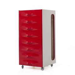 Raymond Loewy Raymond Loewy for Doubinsky Fr res DF 2000 MCM Red Fiberglass Valet Cabinet - 3974028