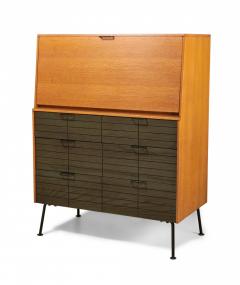 Raymond Loewy Raymond Loewy for Mengel Fall Front Walnut and Iron Secretary Cabinets - 2793406