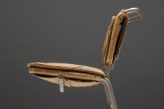 Raymond Rombouts Raymond Rombouts Leather Steel Dining Chairs 20th Century - 2340188