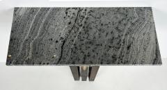 Raymond Subes Art Deco Wrought Iron Brass Marble Console Table Subes Manner - 4330426