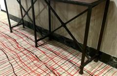 Raymond Subes Custom French Mid Century Modern Neoclassical Iron Stone Console Raymon Subes - 3247969