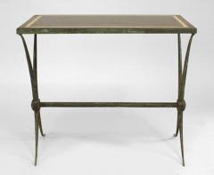 Raymond Subes French Art Deco Green Patinated Bronze End Table - 428873