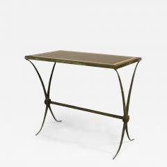 Raymond Subes French Art Deco Green Patinated Bronze End Table - 429396