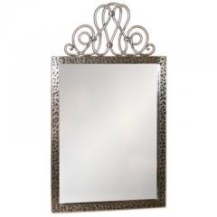 Raymond Subes French Art Deco Steel Mirror After Raymond Subes - 4224782