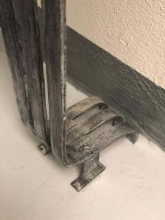 Raymond Subes Large French Mid Century Modern Silvered Iron Console Attr Raymond Subes 1930 - 1799880