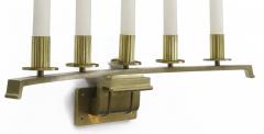 Raymond Subes Raymond Subes attributed spectacular big pair of gold bronze sconces - 863252