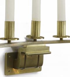 Raymond Subes Raymond Subes attributed spectacular big pair of gold bronze sconces - 863253