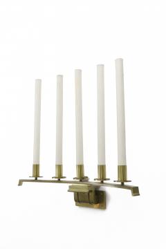 Raymond Subes Raymond Subes attributed spectacular big pair of gold bronze sconces - 863254