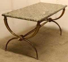 Raymond Subes Raymond Subes coffee table in bronze with marble top - 3128077