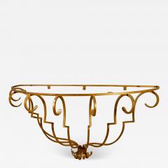 Raymond Subes Style of Raymond Subes Gilt Iron Console - 1543670