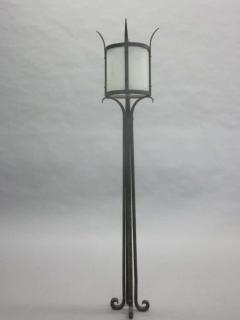 Raymond Subes Three French Mid Century Wrought Iron Floor Lamps Attributed to Raymond Subes - 1799946