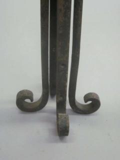 Raymond Subes Three French Mid Century Wrought Iron Floor Lamps Attributed to Raymond Subes - 1799952