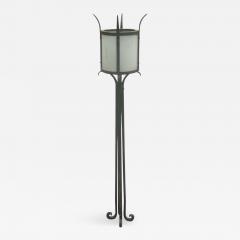 Raymond Subes Three French Mid Century Wrought Iron Floor Lamps Attributed to Raymond Subes - 1803023