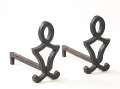 Raymond Subes attrib Andirons of Neoclassical Design France c 1930 s - 4509460