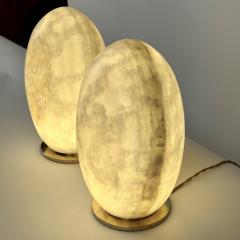 Rebirth Contemporary Italian White Alabaster Table Lamps by Giulia Archimede - 3061687