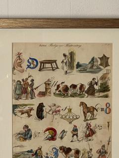 Rebus Picture Puzzel Germany 19th Century 10 - 1532856