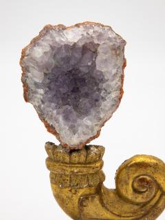 Reclaimed gilt fragment with pale amethyst - 2191551