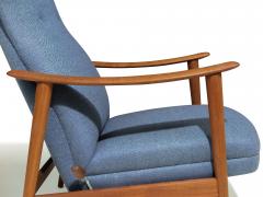 Reclining High back Lounge Chair and Ottoman by Arnt Lande for Stokke Norway - 4167190