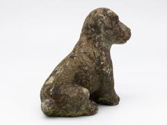 Reconsitituted Stone Puppy or Dog Garden Ornament England Mid 20th C  - 4810725