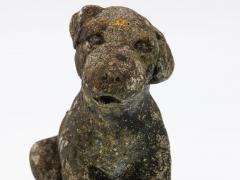 Reconsitituted Stone Puppy or Dog Garden Ornament England Mid 20th C  - 4810728