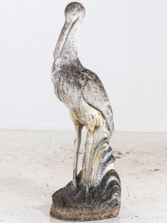 Reconstituted Heron or Crane Sculpture French 1950s 60s - 4587960