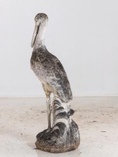 Reconstituted Heron or Crane Sculpture French 1950s 60s - 4587964