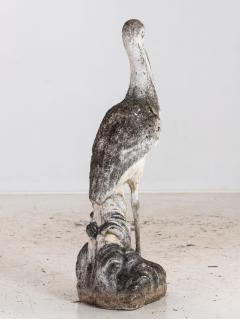 Reconstituted Heron or Crane Sculpture French 1950s 60s - 4587966
