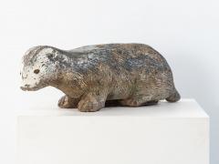 Reconstituted Stone Badger Garden Ornament England 1960s - 4202167