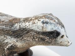 Reconstituted Stone Badger Garden Ornament England 1960s - 4202174
