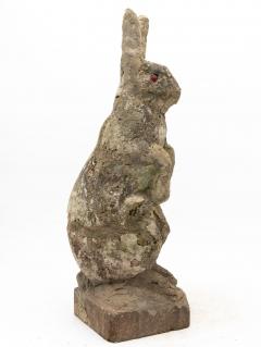 Reconstituted Stone Bunny Rabbit or Hare Garden Ornament France 20th C  - 4061977