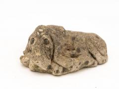 Reconstituted Stone Dog Hound Garden Ornament 20th Century - 3132064