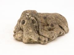 Reconstituted Stone Dog Hound Garden Ornament 20th Century - 3132070