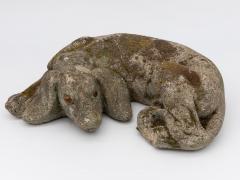 Reconstituted Stone Dog Spaniel Garden Ornament England 20th Century - 4812001