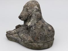 Reconstituted Stone Dog Spaniel Garden Ornament England 20th Century - 4812032